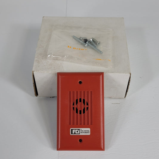 Gamewell FCI 130-3117C Fire Alarm Mini Horn Red Wheelock 85dBA