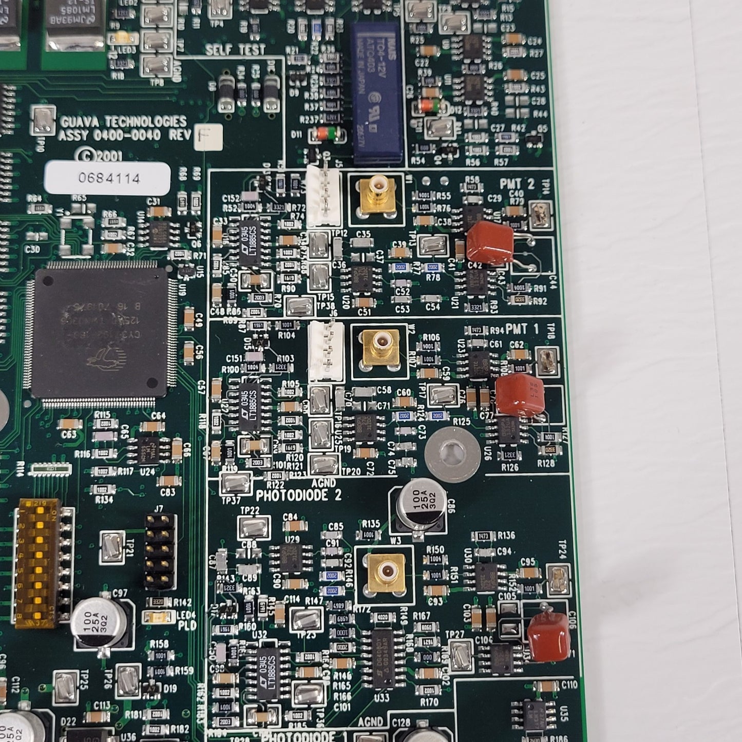 Guava Technologies 0684114 Circuit Board ASSY 0400-0040 REV F With DAQCard-1200