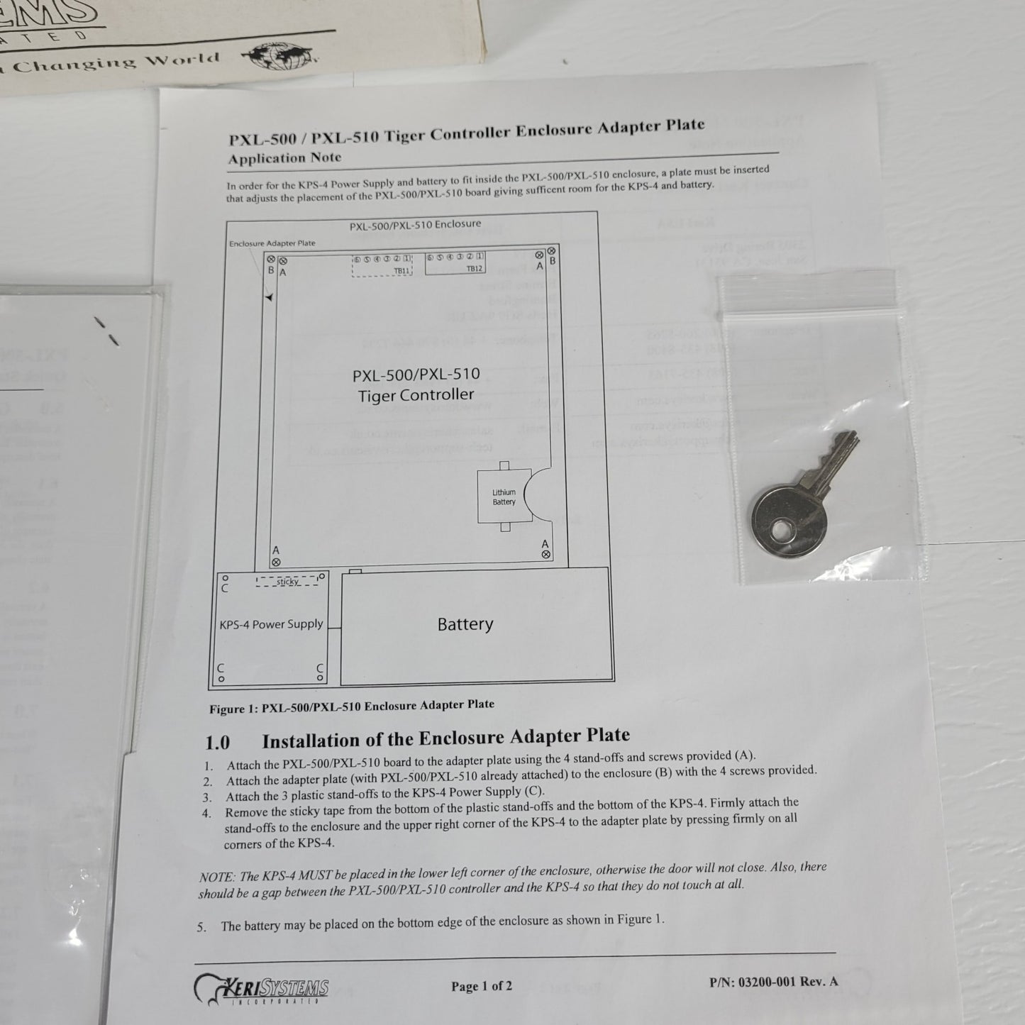 Keri PXL-500P SMT Tiger Controller w/ Metal Enclosure For Access Control Systems