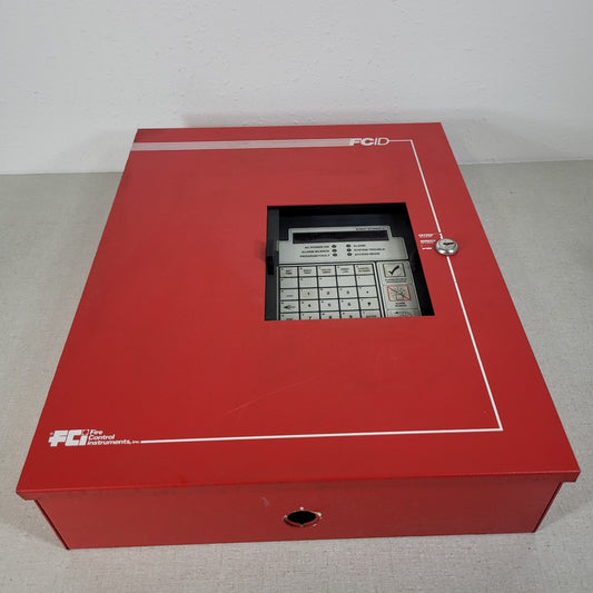 FCI Gamewell FCID Addressable Fire Alarm Control Panel Red FC-ID DLM 9000-0086