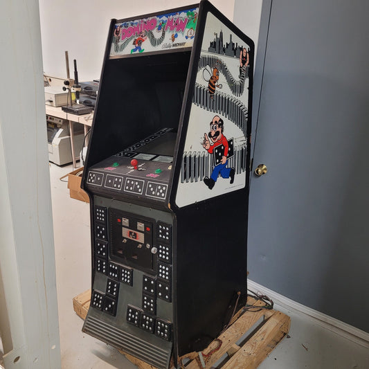 Vintage Bally Midway Domino Man Arcade Cabinet Video Game 1982 - PARTS ONLY
