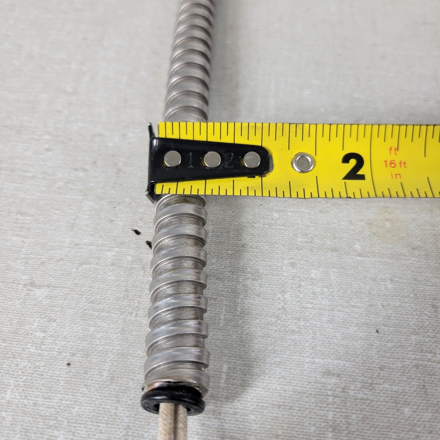 Vacuum Chamber Bakeout Heater Coil 4.5" ID 5-Meter 92-Ohm Insulated EMT Cable