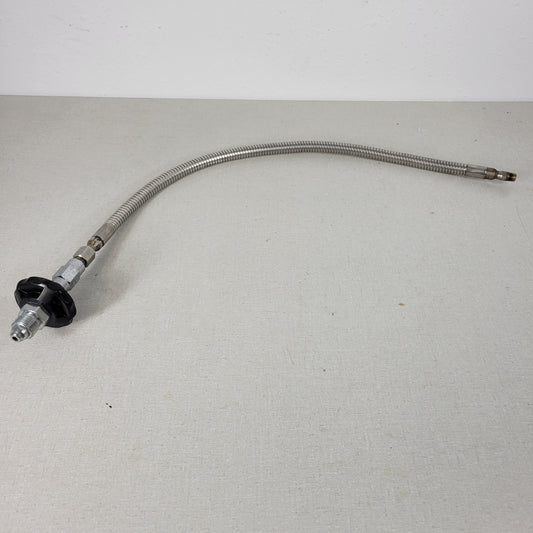 Metal Braided High Pressure Hose 30 Inch 1/2" NPT CGA580 Male Threaded Connector