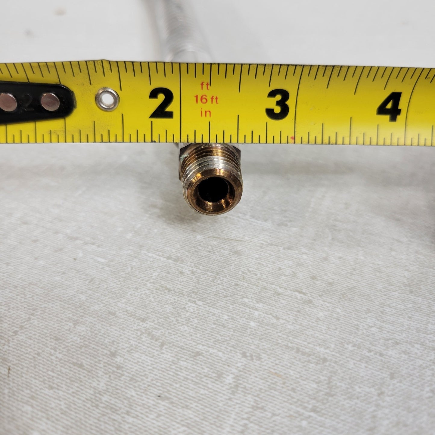 Metal Braided High Pressure Hose 30 Inch 1/2" NPT CGA580 Male Threaded Connector