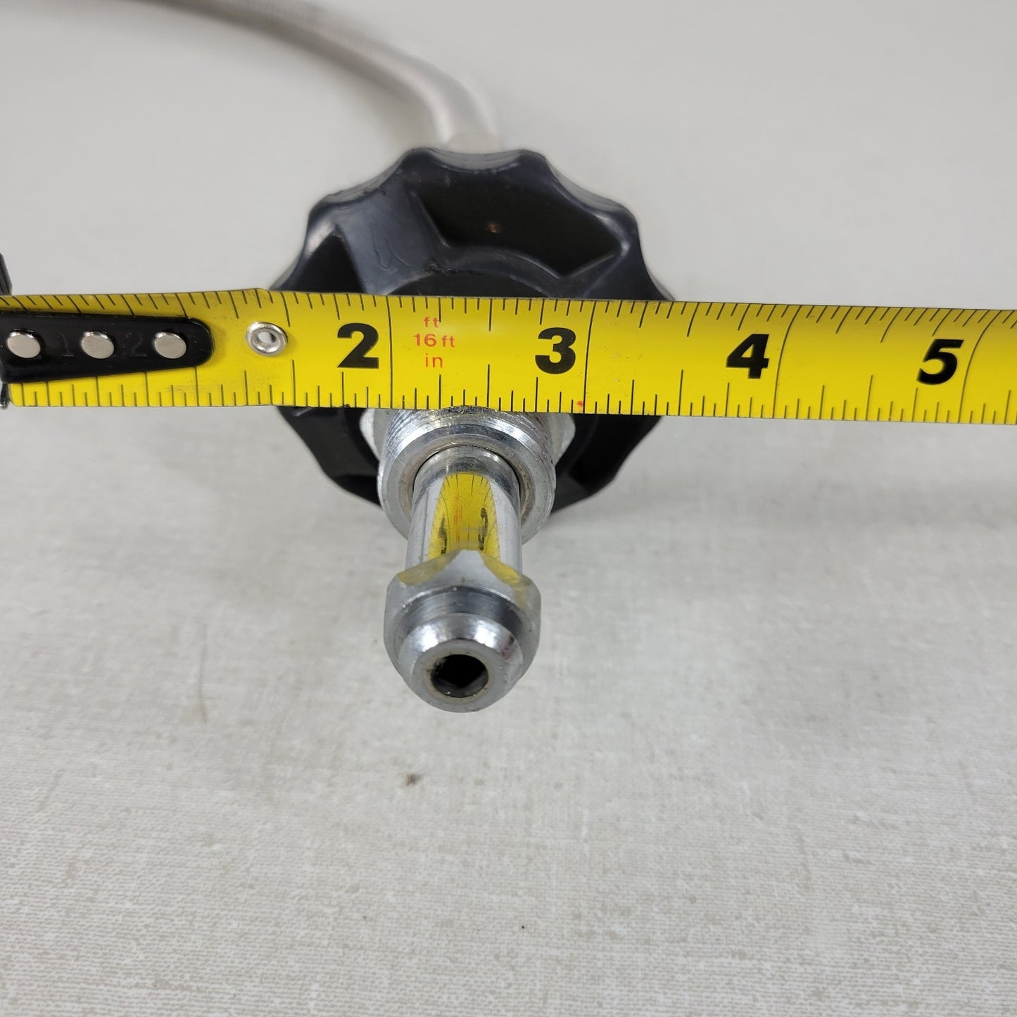 Metal Braided High Pressure Hose 30 Inch 1/2" NPT CGA580 Male Threaded Connector