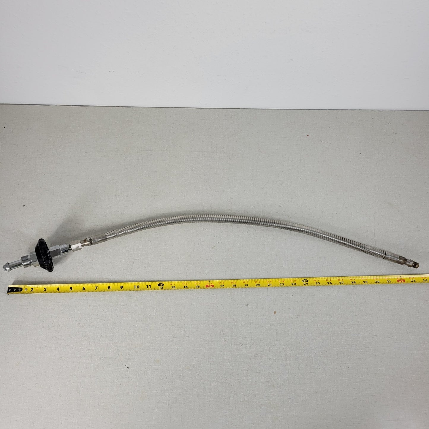 Metal Braided High Pressure Hose 30 Inch 1/2" NPT CGA580 Male Threaded Connector