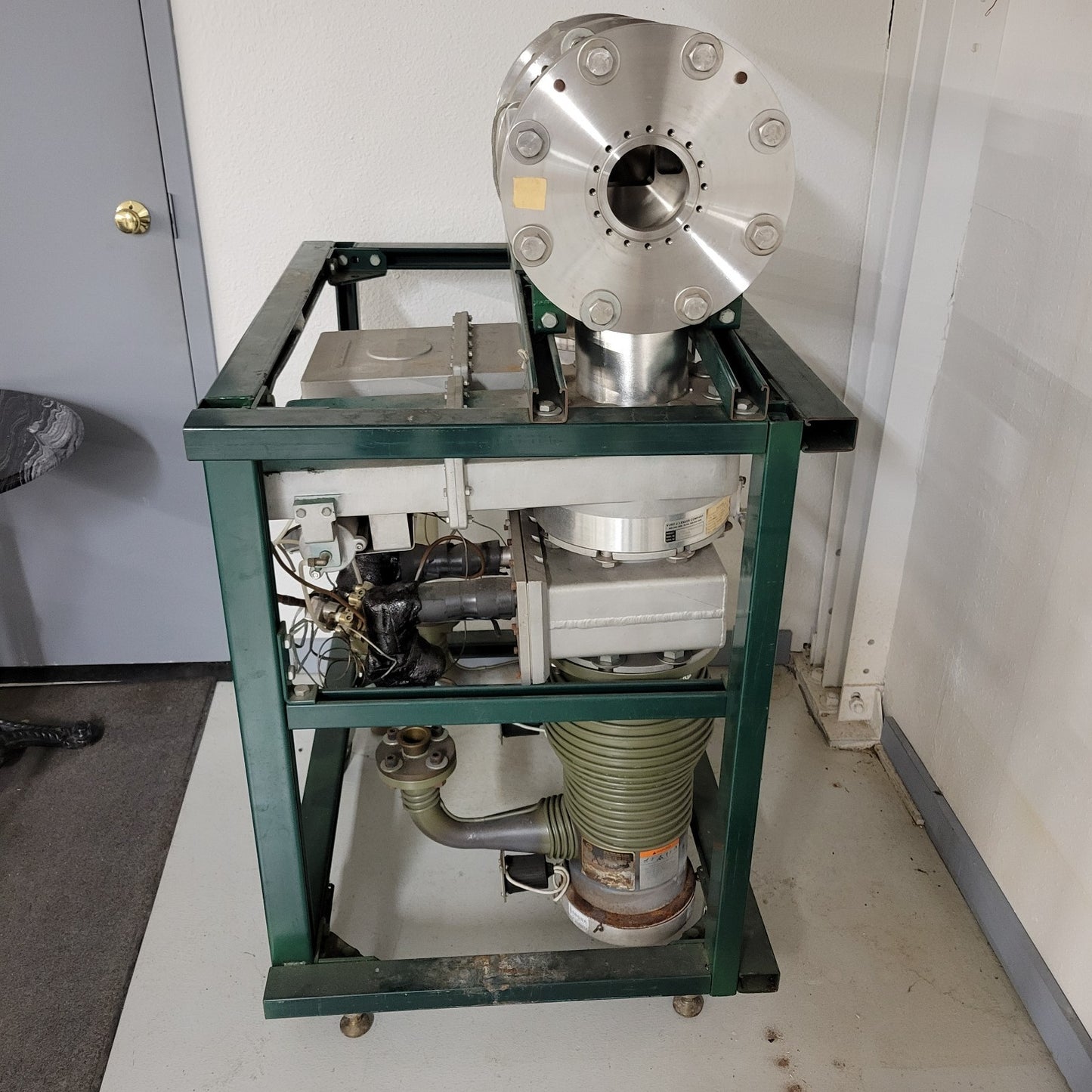 8" Vacuum Chamber Conflat DN100CF KF25 w/ Frame Cart Ultra High Diffusion Pumps
