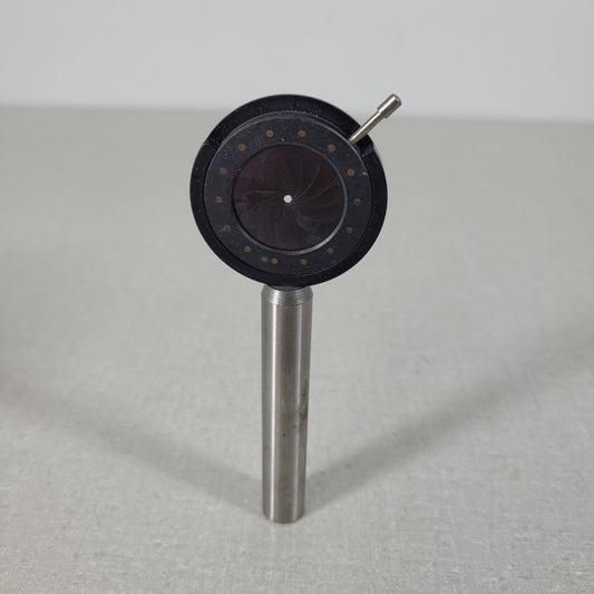 Unbranded Variable Aperture Stop 1-25mm w/ 3" Mount Post 43.75mm Outer Diameter
