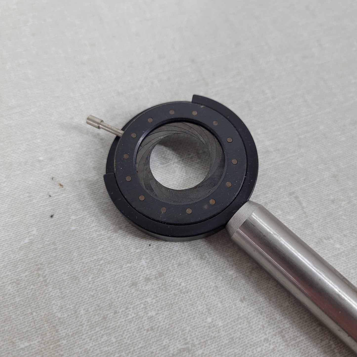Unbranded Variable Aperture Stop 1-25mm w/ 3" Mount Post 43.75mm Outer Diameter