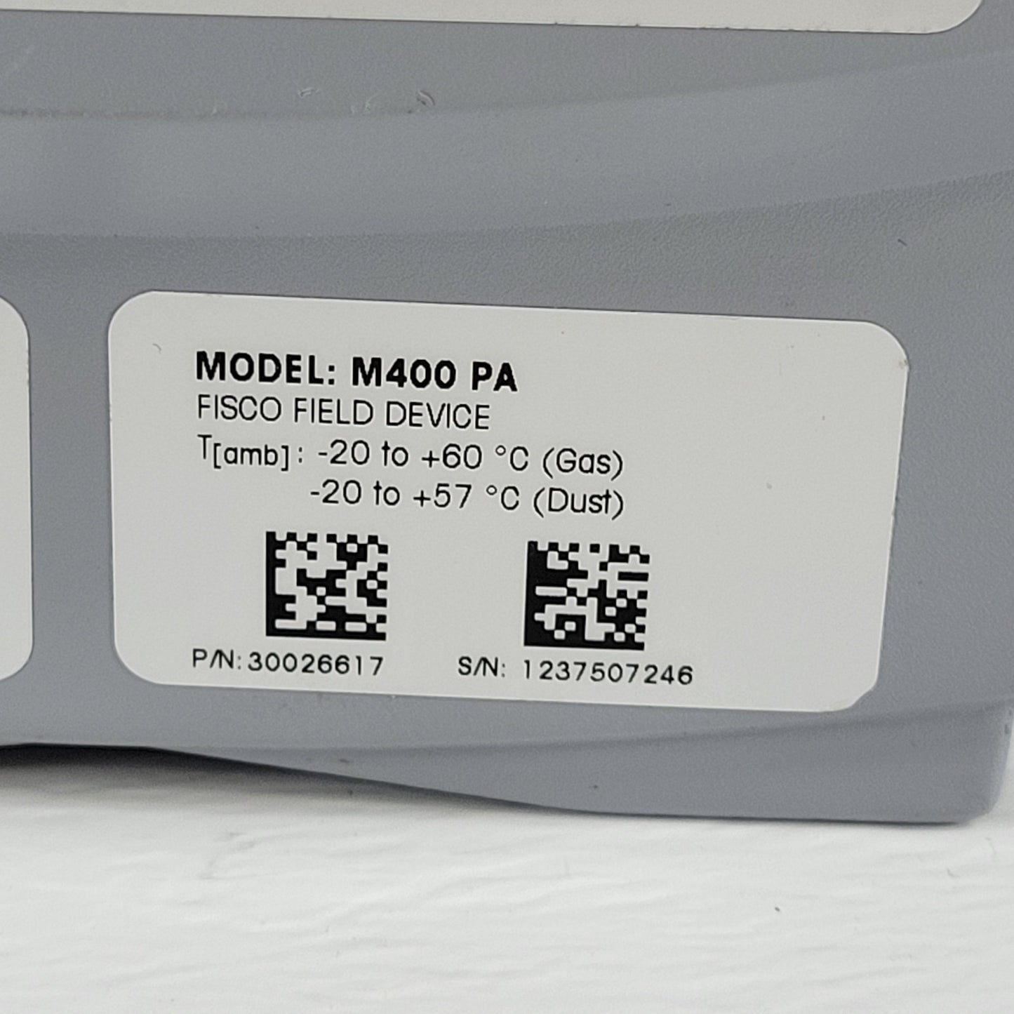 Mettler Toledo M400 PA 2-Wire Process Gas Transmitter For Industrial 30026617