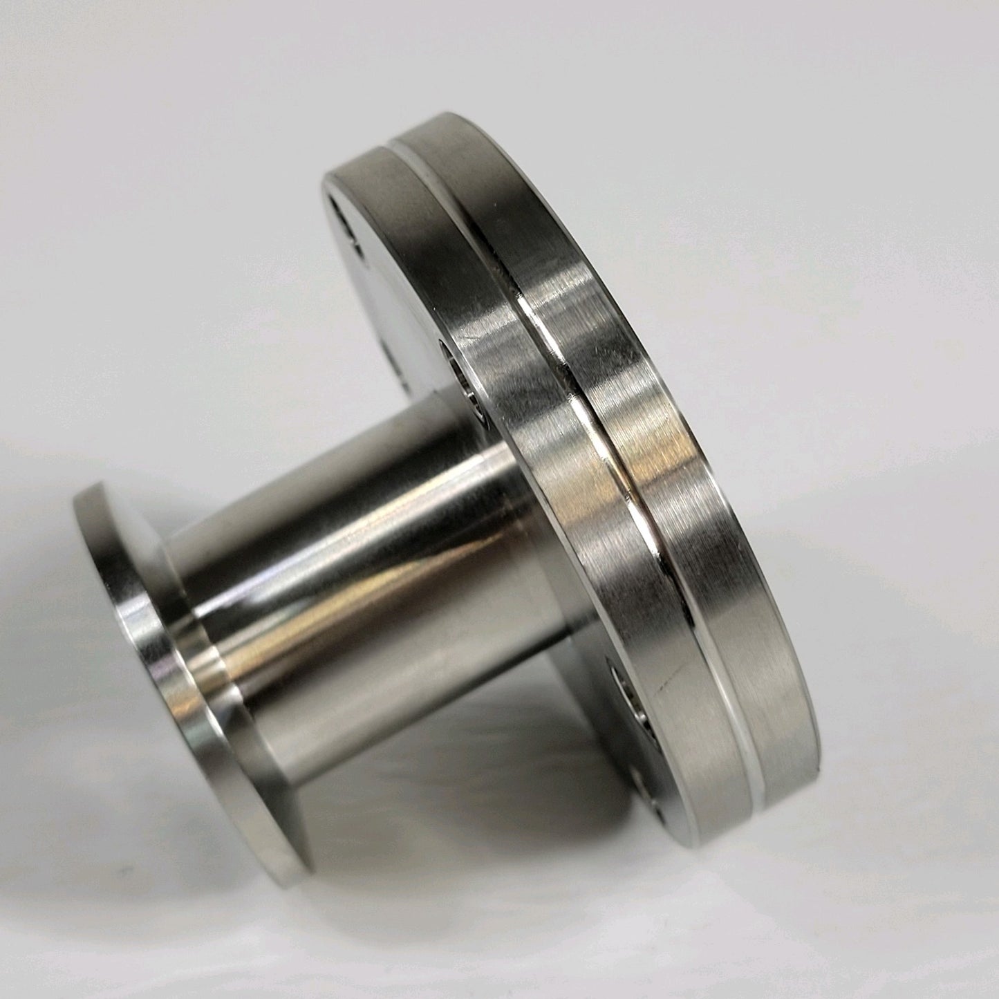 Conflat 2.75" CF DN35CF To KF25 NW25 High Vacuum Adapter Thru Holes SS UHV CF35