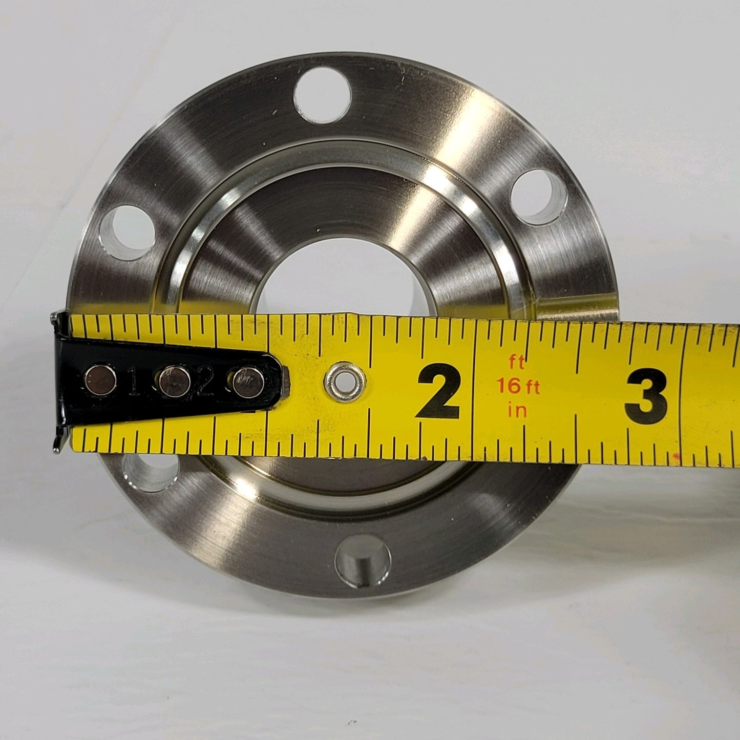 Conflat 2.75" CF DN35CF To KF25 NW25 High Vacuum Adapter Thru Holes SS UHV CF35