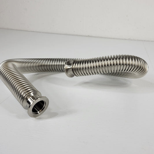 High Vacuum Bellows Hose ISO KF25 NW25 30" 750mm Flexible SS Tube Pipe Fitting