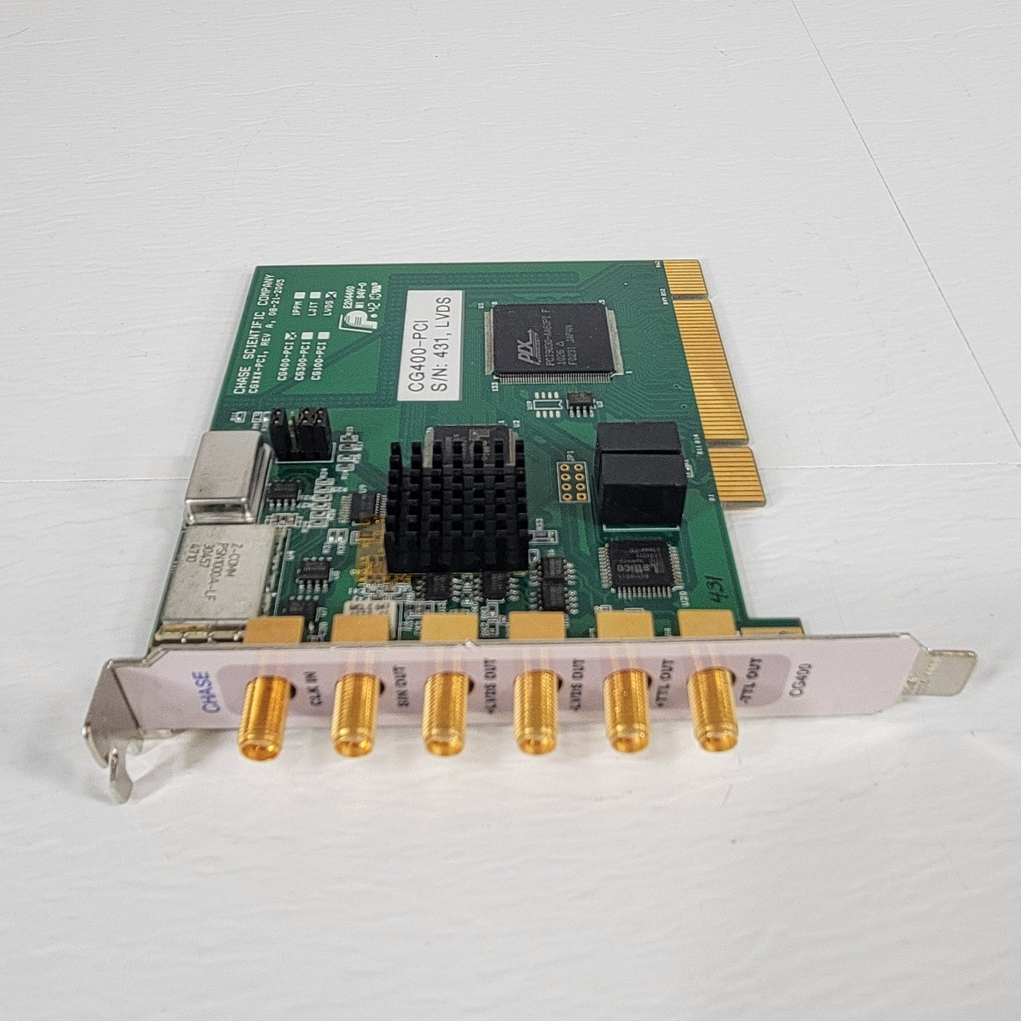 TESTED- Chase Scientific CG400-PCI 400MHz Frequency Synthesizer Clock Generator