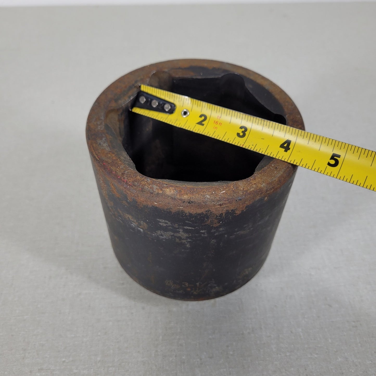 3-1/2" Impact Rated Socket 1" Square Driver Steel 6-Point