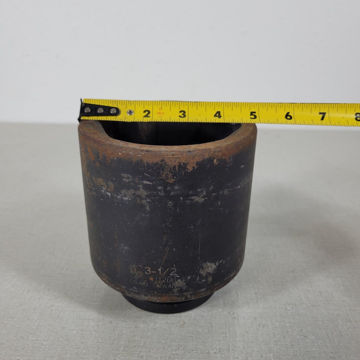 3-1/2" Impact Rated Socket 1" Square Driver Steel 6-Point