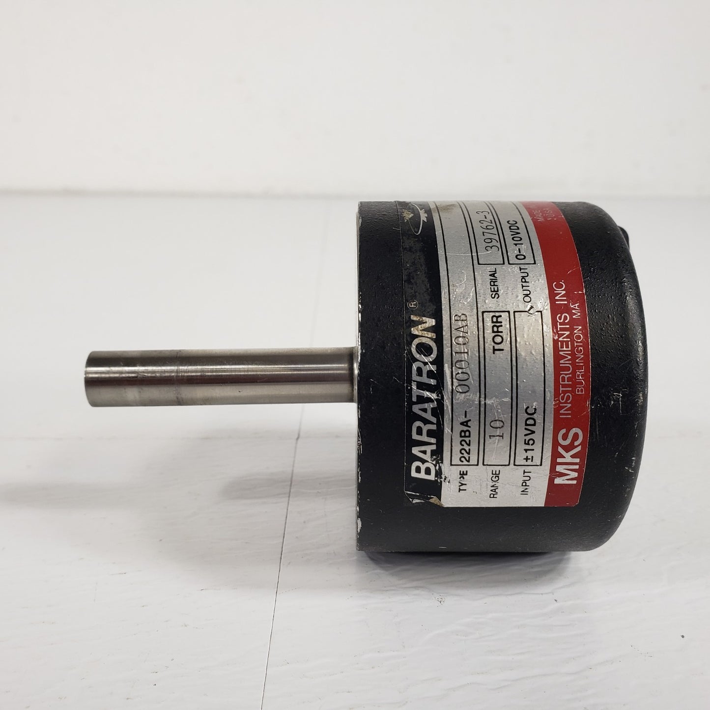 MKS Baratron 222BA-00010AB Pressure Transducer Range 10 Torr High Vacuum ±15VDC