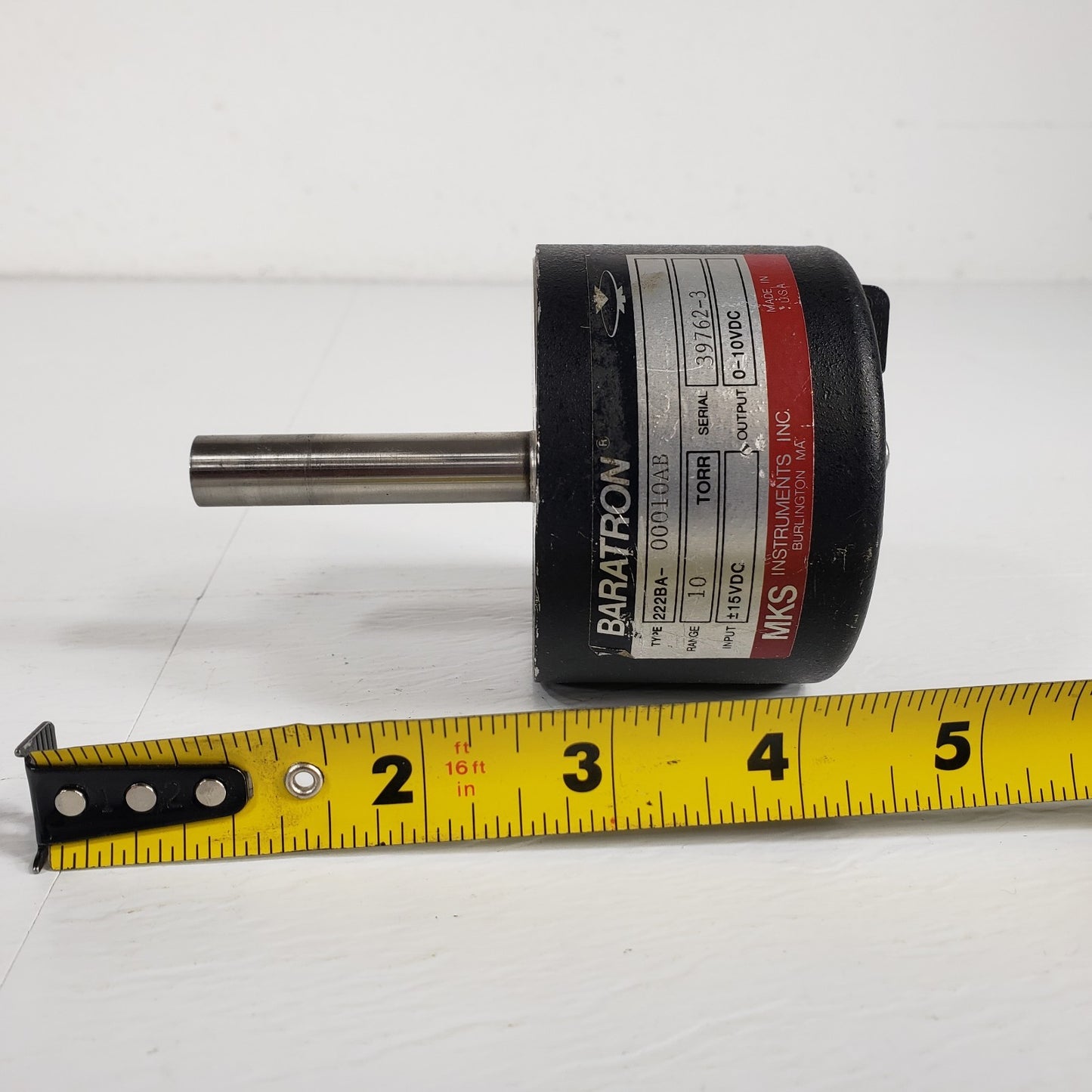 MKS Baratron 222BA-00010AB Pressure Transducer Range 10 Torr High Vacuum ±15VDC