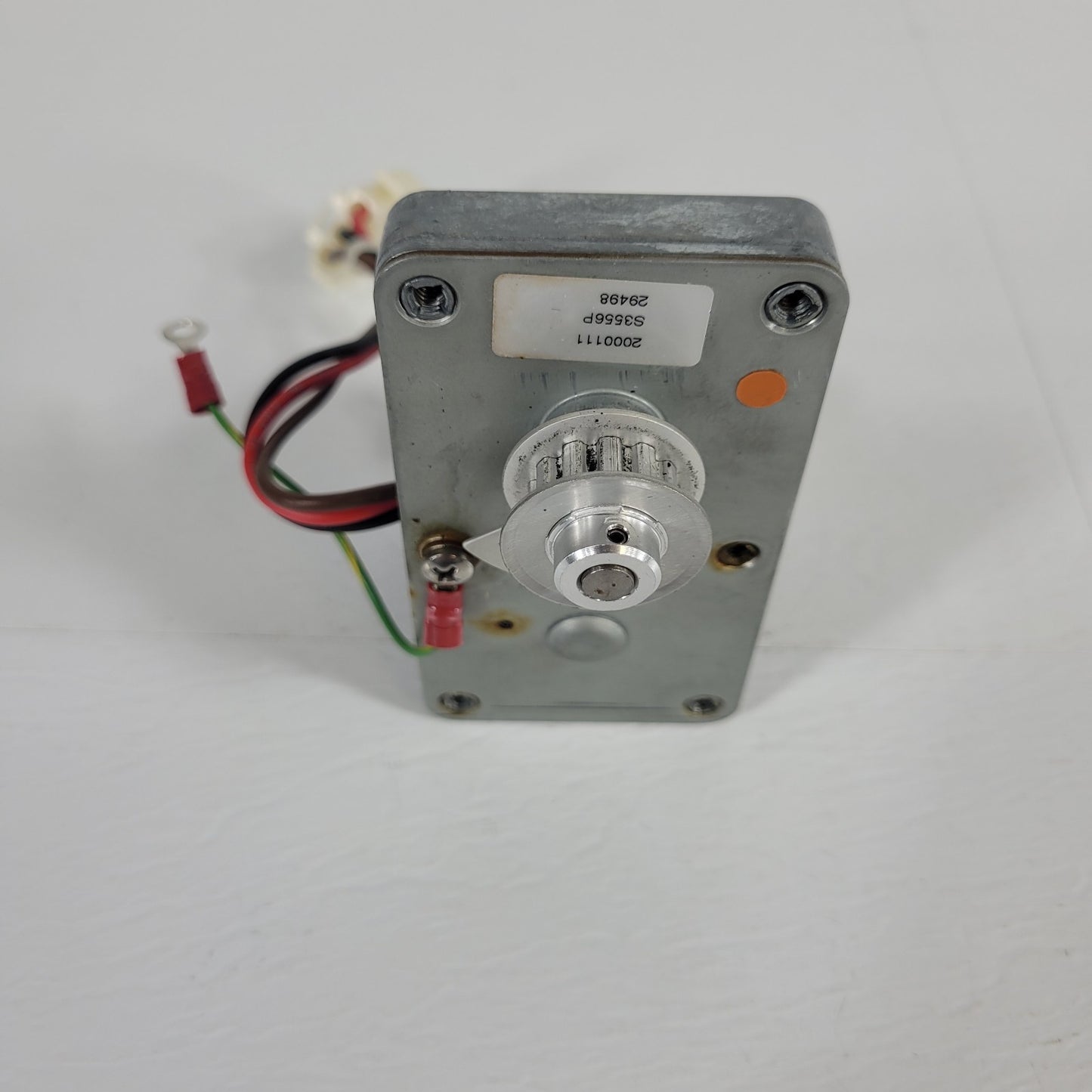 Merkle-Korff Step Up Gear Motor 3410RP-064 115V .24A Belt Pulley Molex Connector