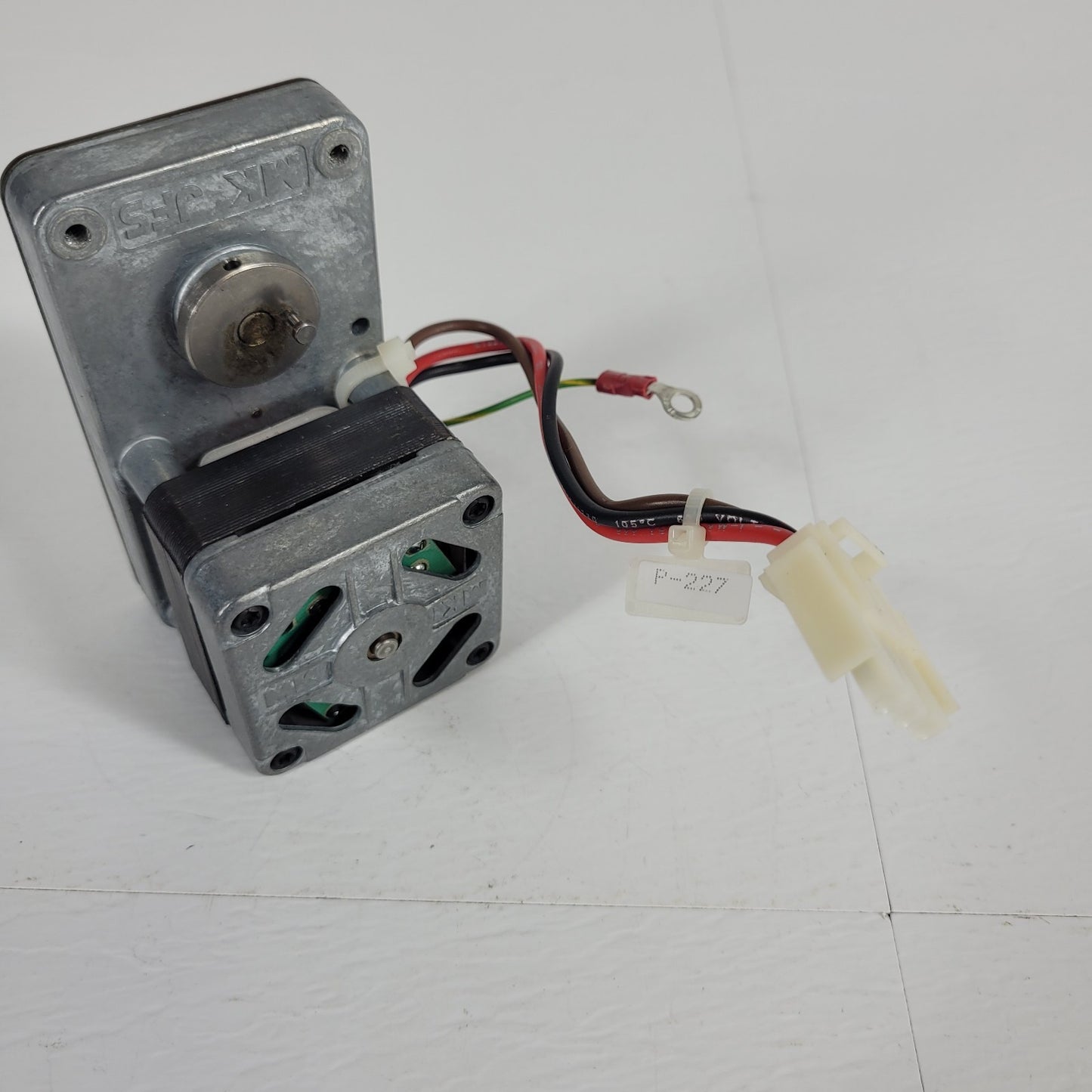 Merkle-Korff Step Up Gear Motor 3410RP-064 115V .24A Belt Pulley Molex Connector