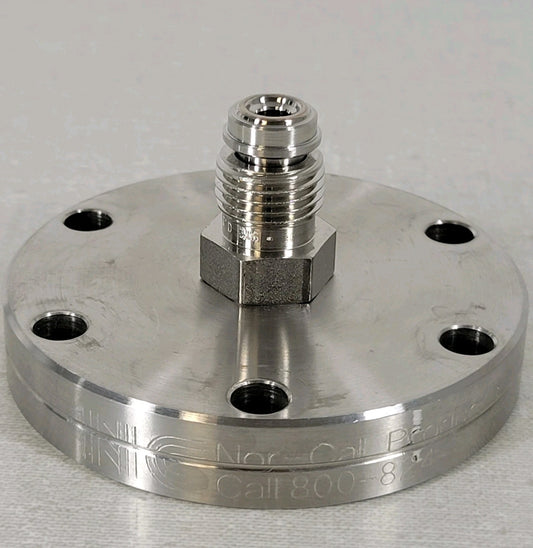 2.75" CF Conflat DN35CF To 1/4" Male VCR MVCR Fitting Adapter High Vacuum SS