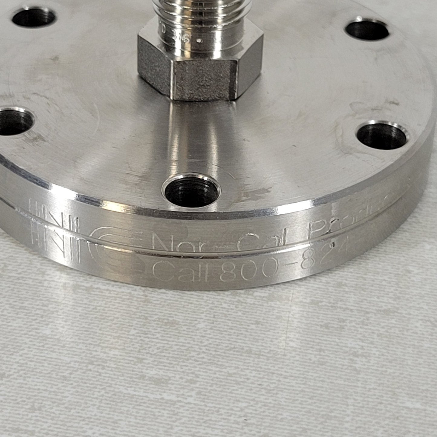 2.75" CF Conflat DN35CF To 1/4" Male VCR MVCR Fitting Adapter High Vacuum SS