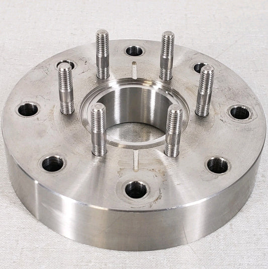 Zero-Length Adapter DN35CF 2.75 Conflat to DN63CF 4.5" CF High Vacuum SS Studs