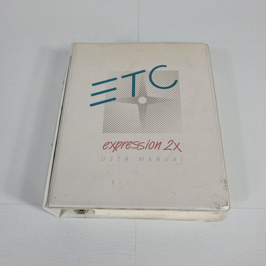 Electronic Theatre Controls ETC Expression 2x Light Board User Manual + Software