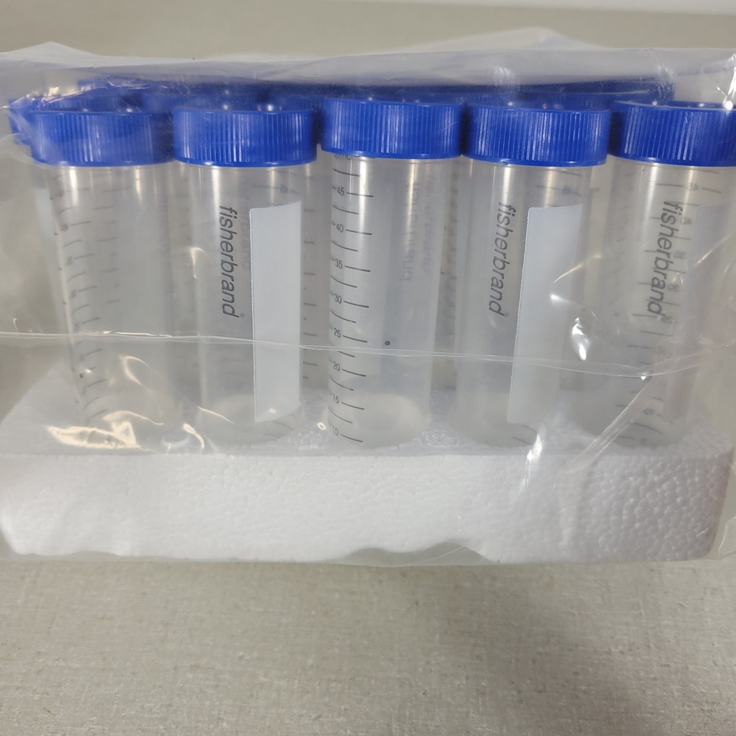 25-Pack FisherBrand 50mL Disposable Centrifuge Tube 06-443-20 Polypropylene