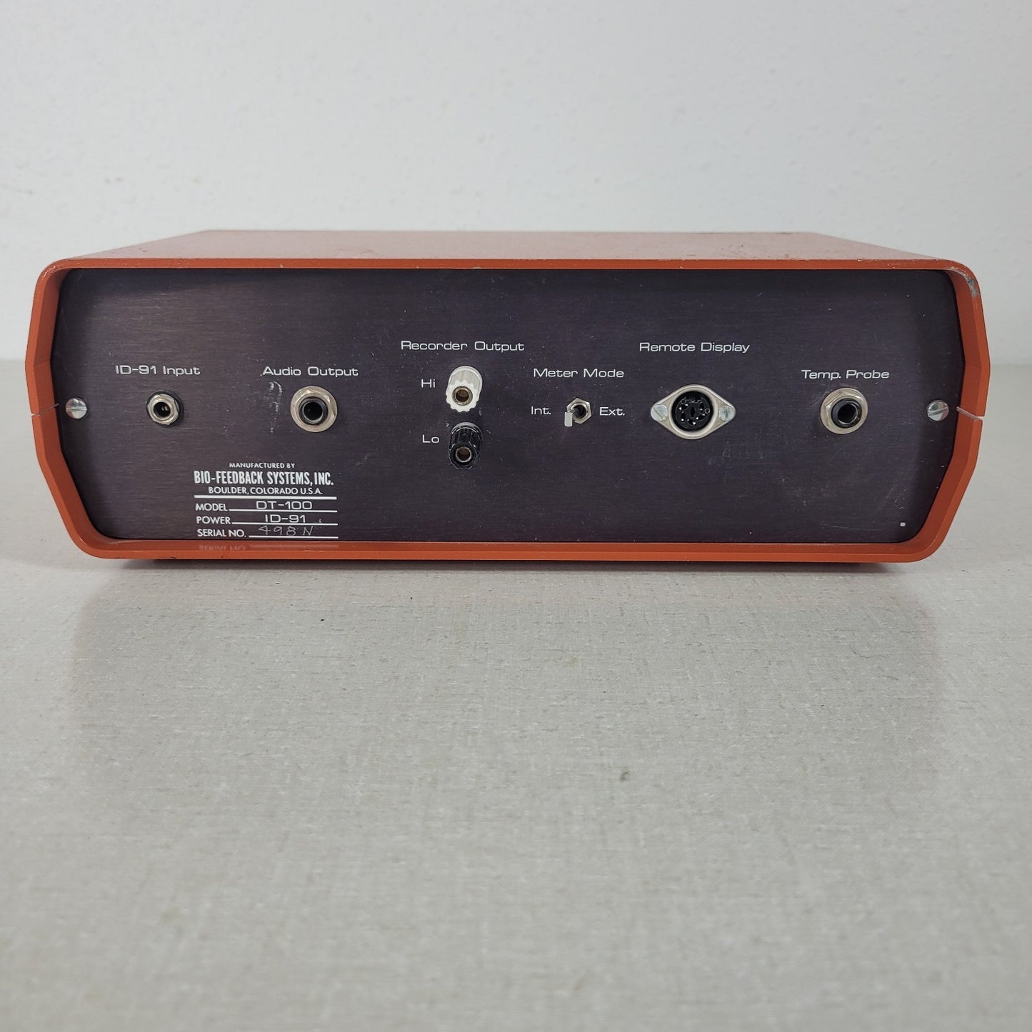 Thermal Feedback System DT-100 Bio-Feedback Systems made in Boulder CO