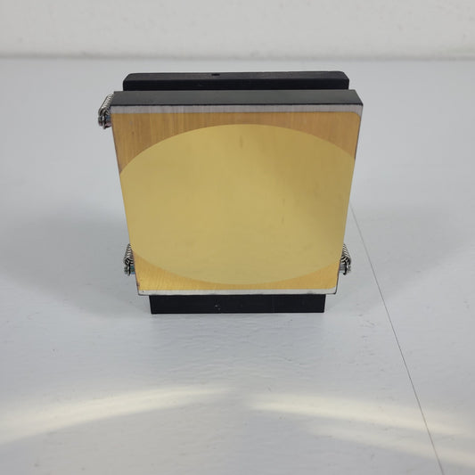 Bio-Rad FTS-40 Spectrometer Elliptical 3" by 3" Gold Mirror Mount Holes 1 3/4"