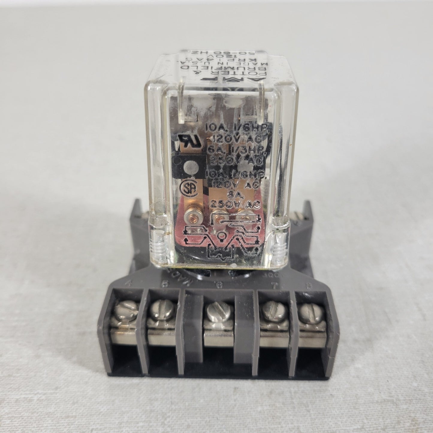 AMF Potter & Brumfield KRP14AG 10A 120VAC and Breakout Connector Board