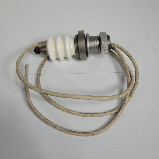 Eaton High Voltage Feedthrough Assembly Ceramic Insulator w/ 2' 5" Cable