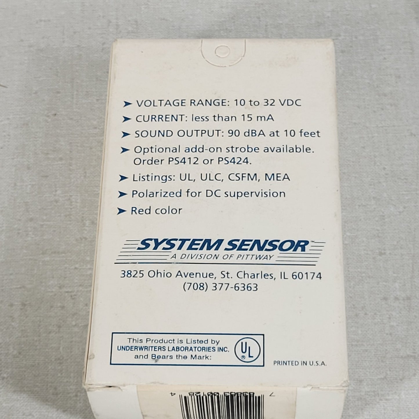System Sensor PA400R Remote LED Annuciator 783883000700 Honeywell Red