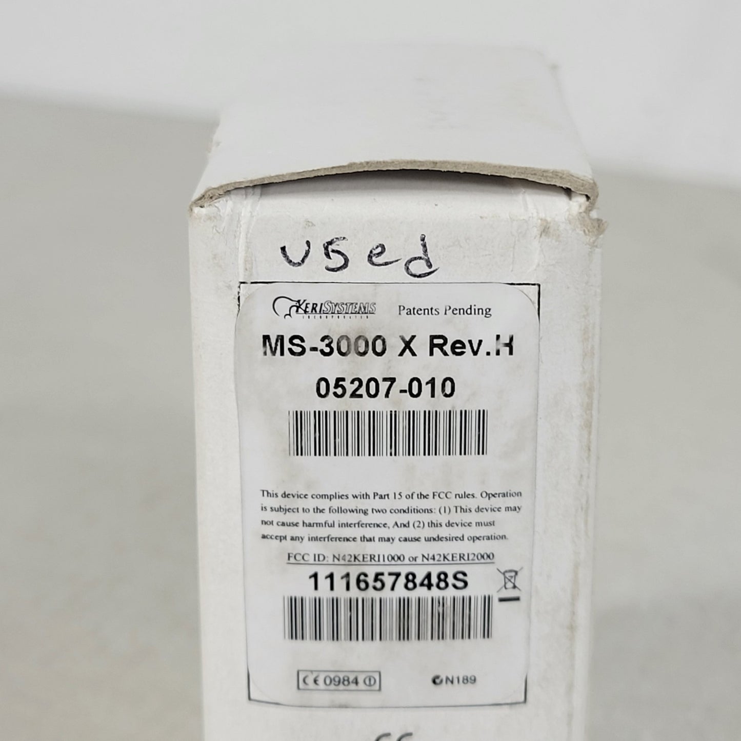 Keri MS-3000X Rev H MicroStar Proximity Reader Standard Audio Tone ID Card