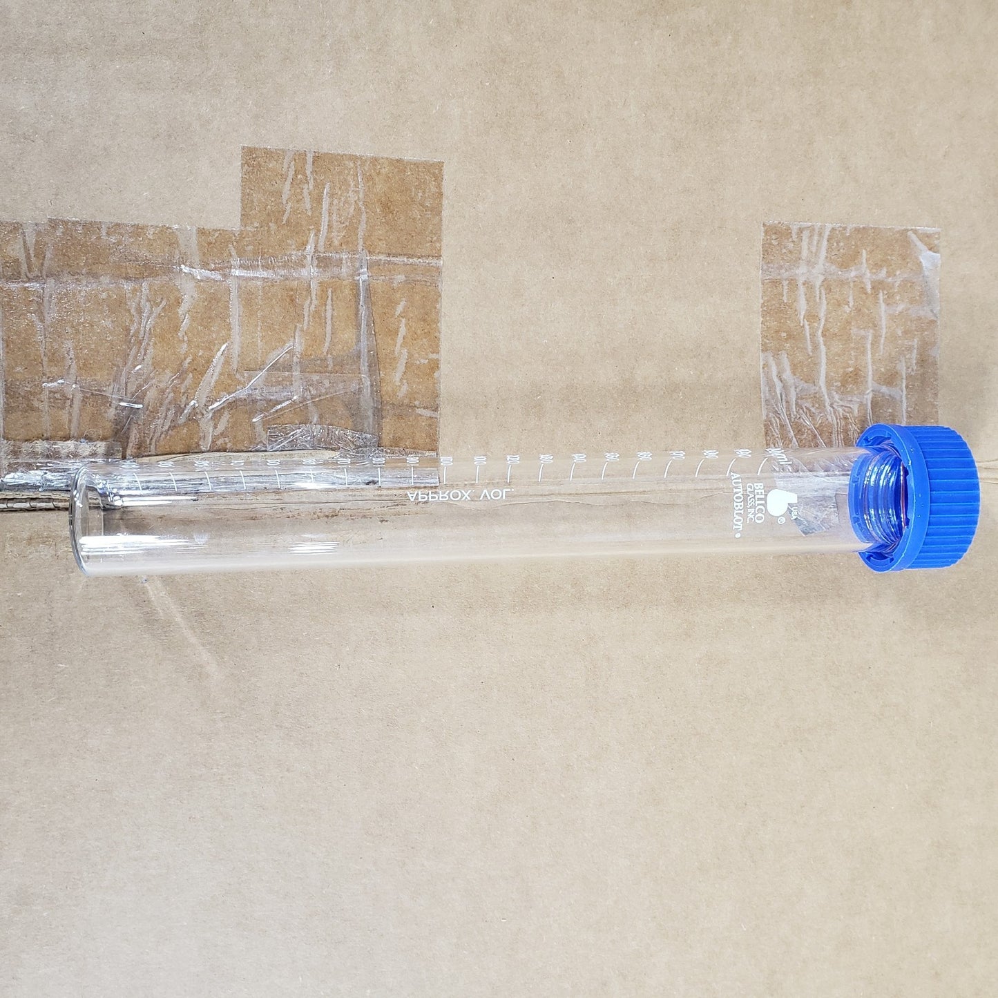 *Lot of 5* Long Auto Blot Hybridization Glass Test Tubes 200mm & 150mm