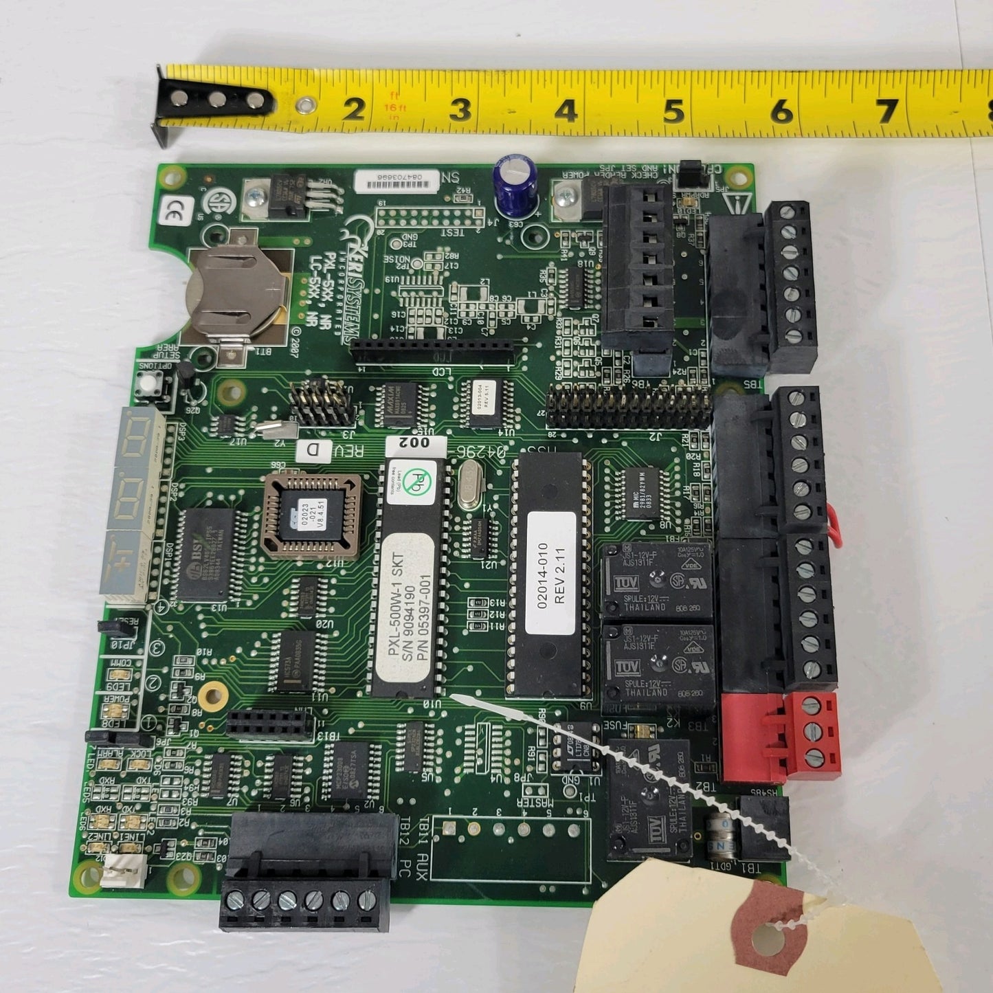 Keri Systems PXL-5XX NR LC-5XX NR Single Door Alarm Circuit Board 04296-002 D