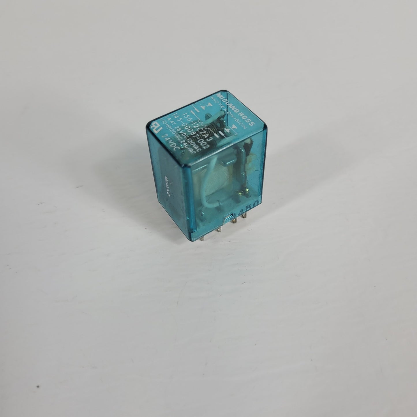 Midland Ross Electric Relay Switch 156-12C2A3 5A 24VDC 120VAC