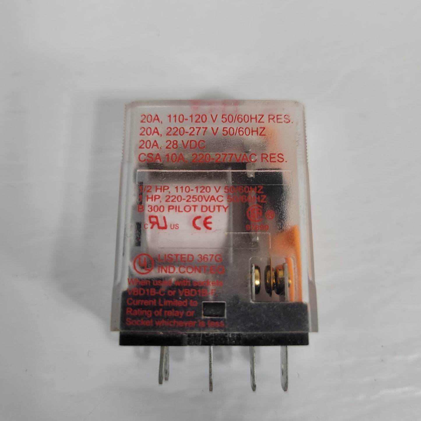 Veris Industries VMD1B-C24D Electronic Relay Switch 24VDC 20A 120VAC