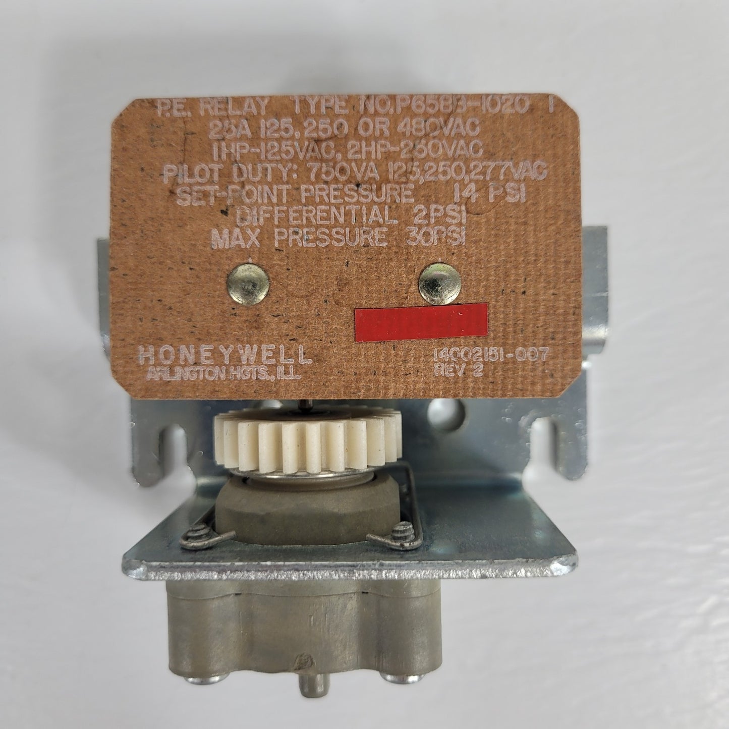 Honeywell Pneumatic Electric Relay P658B-1020 25A 120VAC 30psi