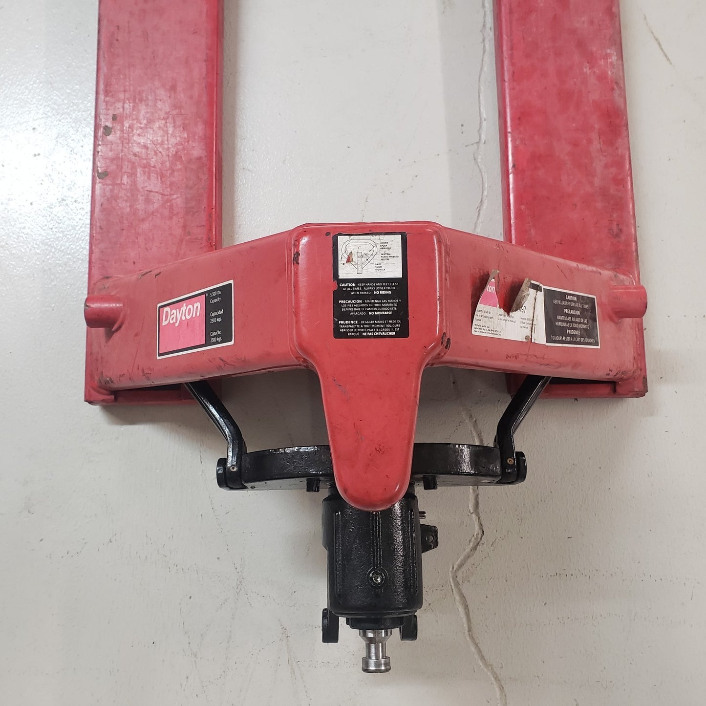 PARTS FOR Dayton 4YX97 97-37 Pallet Jack Forks With Wheel And Hydraulic Sub Assy