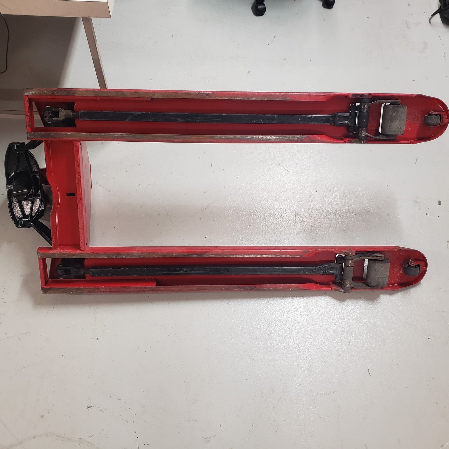 PARTS FOR Dayton 4YX97 97-37 Pallet Jack Forks With Wheel And Hydraulic Sub Assy