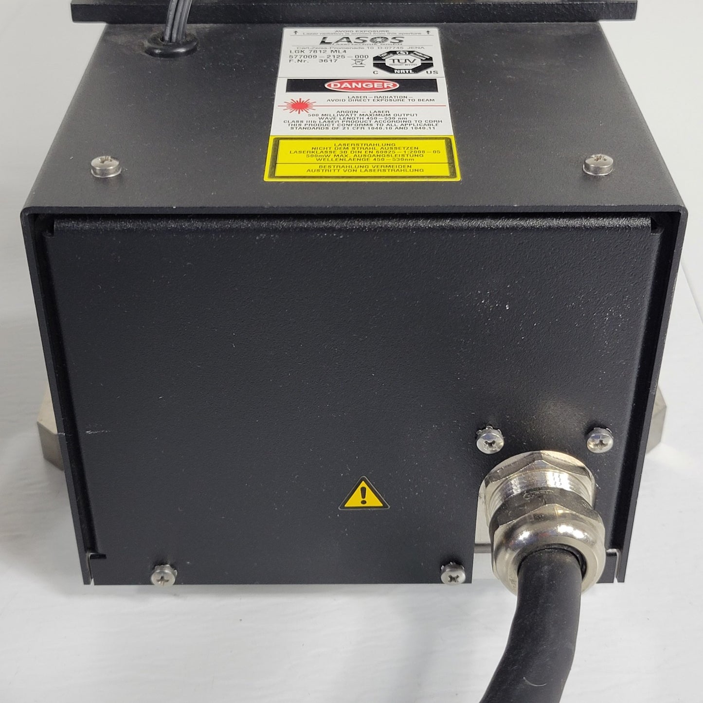 Lasos LGK 7812 ML4 Argon Laser 450-530nm Wave Length With LGN 7812 Power Supply