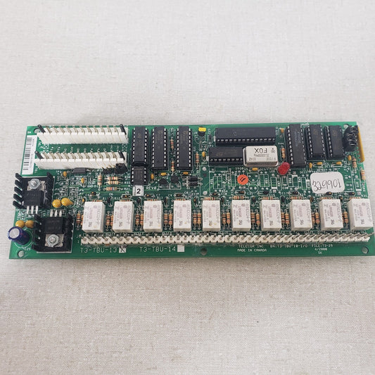 Telecor T3-TBU-10-1/0 Terminal Unit Relay Interface Alarm Control Circuit Board