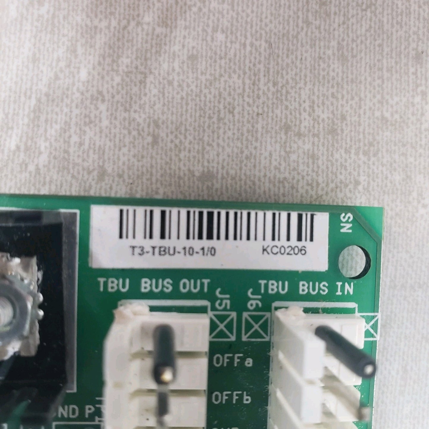 Telecor T3-TBU-10-1/0 Terminal Unit Relay Interface Alarm Control Circuit Board