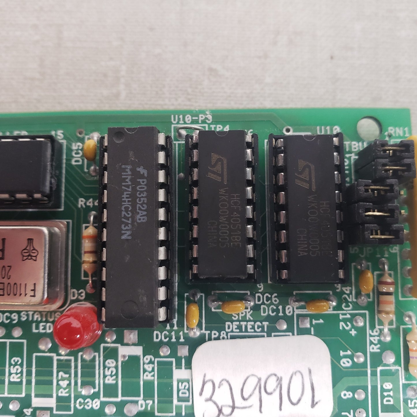 Telecor T3-TBU-10-1/0 Terminal Unit Relay Interface Alarm Control Circuit Board