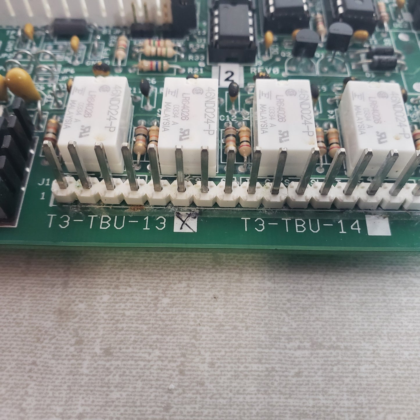 Telecor T3-TBU-10-1/0 Terminal Unit Relay Interface Alarm Control Circuit Board