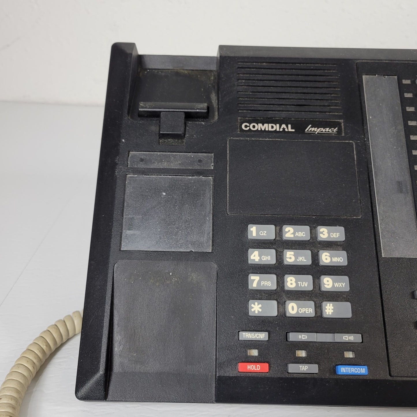 Comdial Impact 8112S-GT Rev D Digital Office Phone Black 12 Button Shift Key