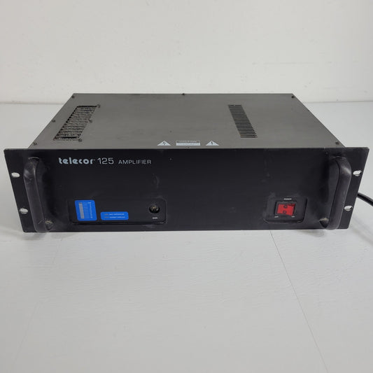 Telecor 125 Power Amplifier Balanced Input Impedance Temp Overload Protection