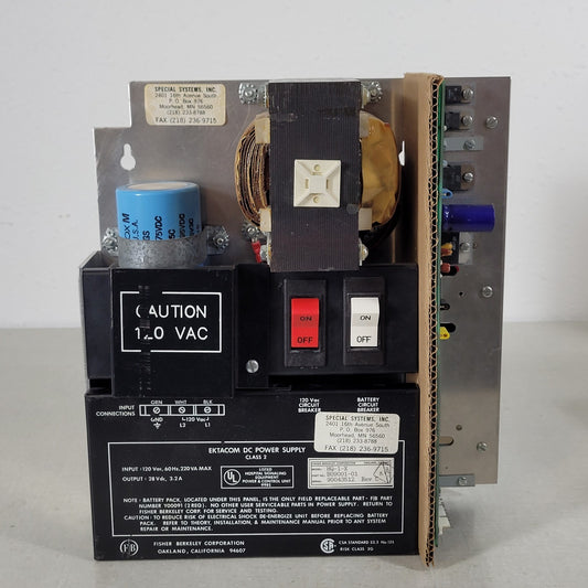 Ektacom HQ-1-X Nurse Call DC Power Supply Class 2 B09001-01 Output 27Vdc 3.2A